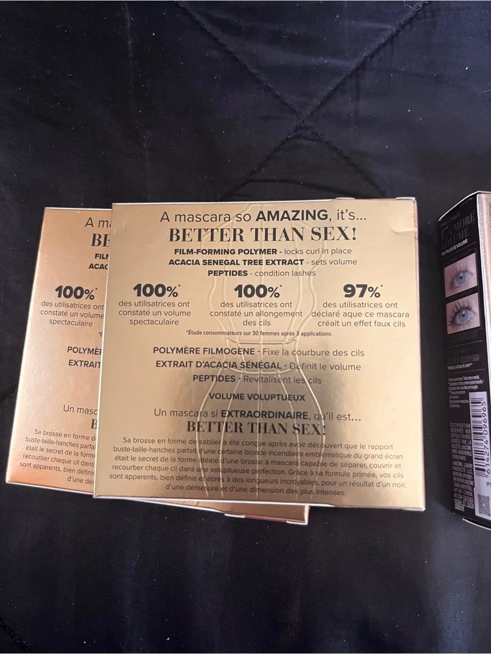 Too Faced Better Than Sex Mascara and Lancôme bundle of 4 new
